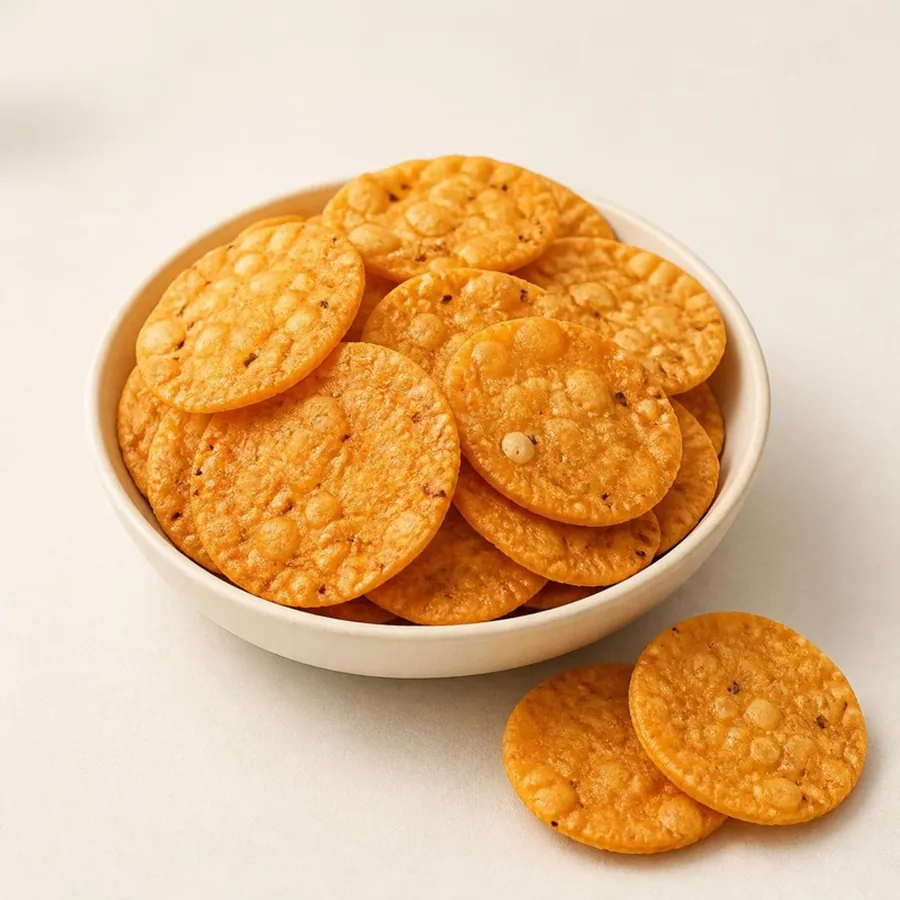 Thattai on an ivory plate — Annapoorna Sweets